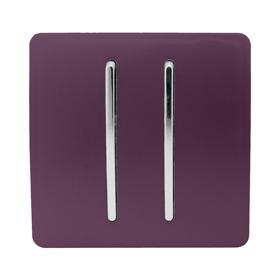 ART-2DBPL  2 Gang Doorbell Plum